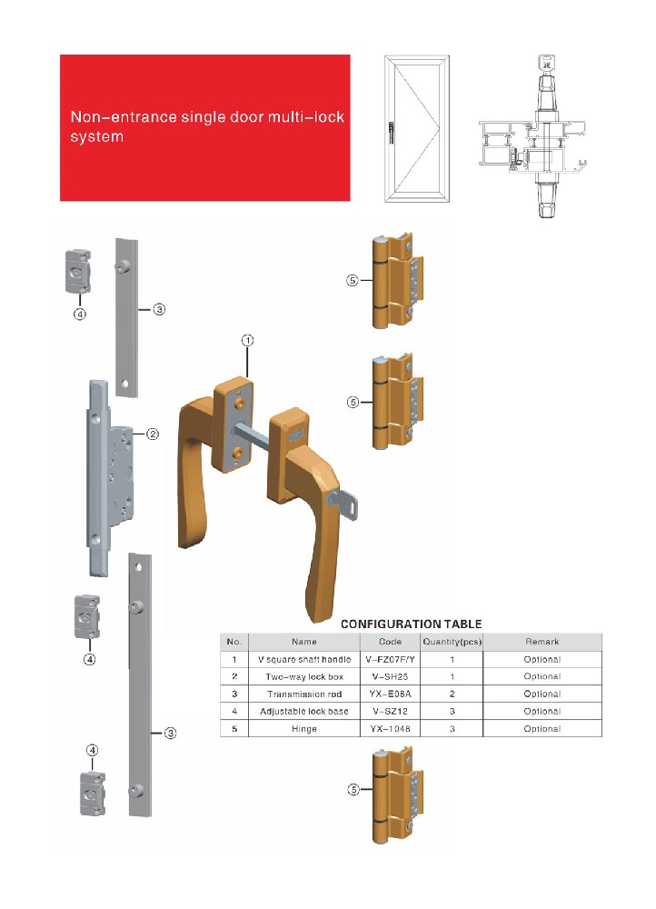 Non-entrance single door multi-lock system