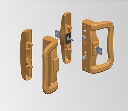 Sliding door handle H-LS03D